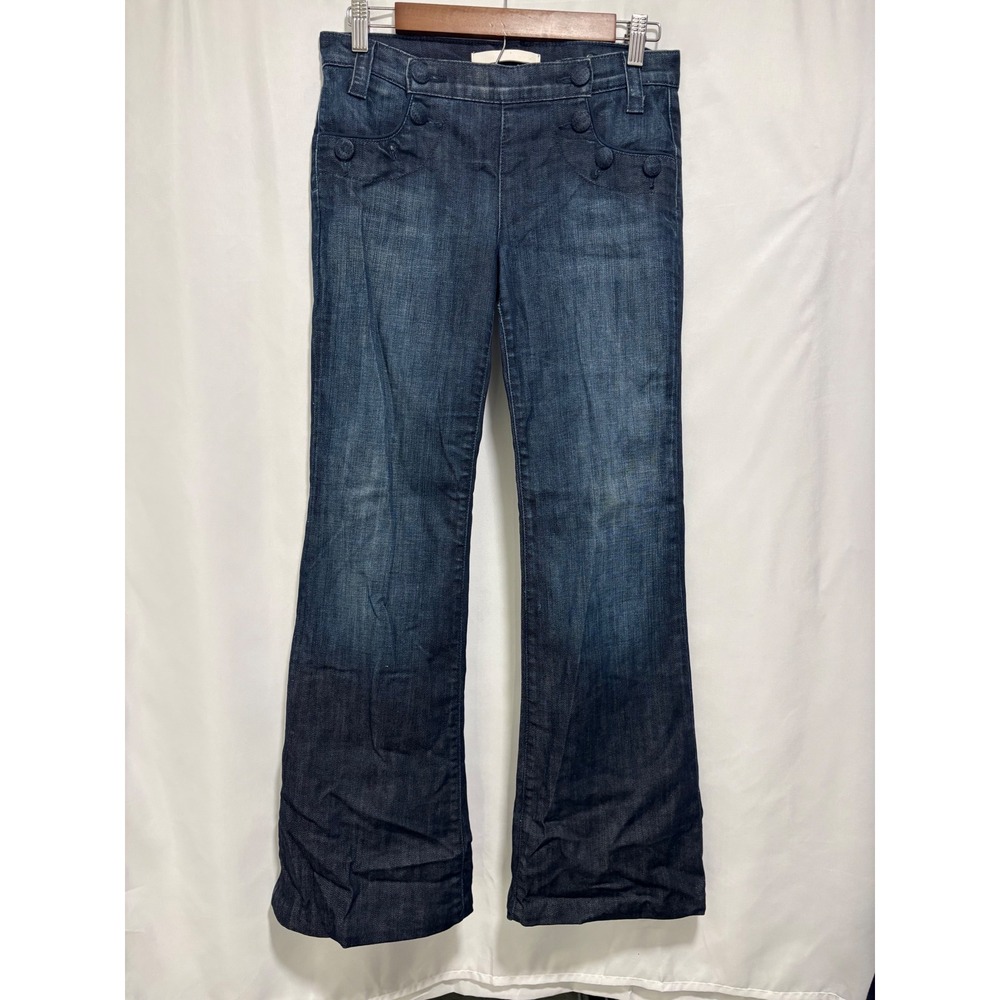 Anthropologie Freedom of Choice Victoria Wide Leg Jeans Size 28 Dark Wash